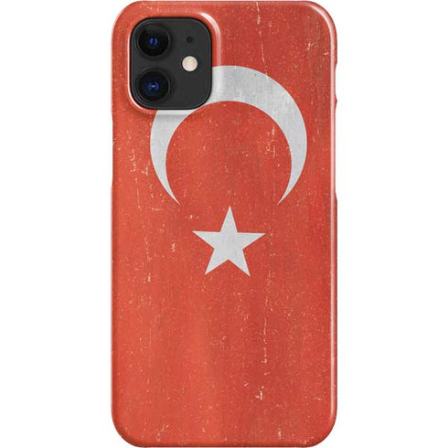 Turkish Flag Distressed iPhone 12 Mini Lite Case